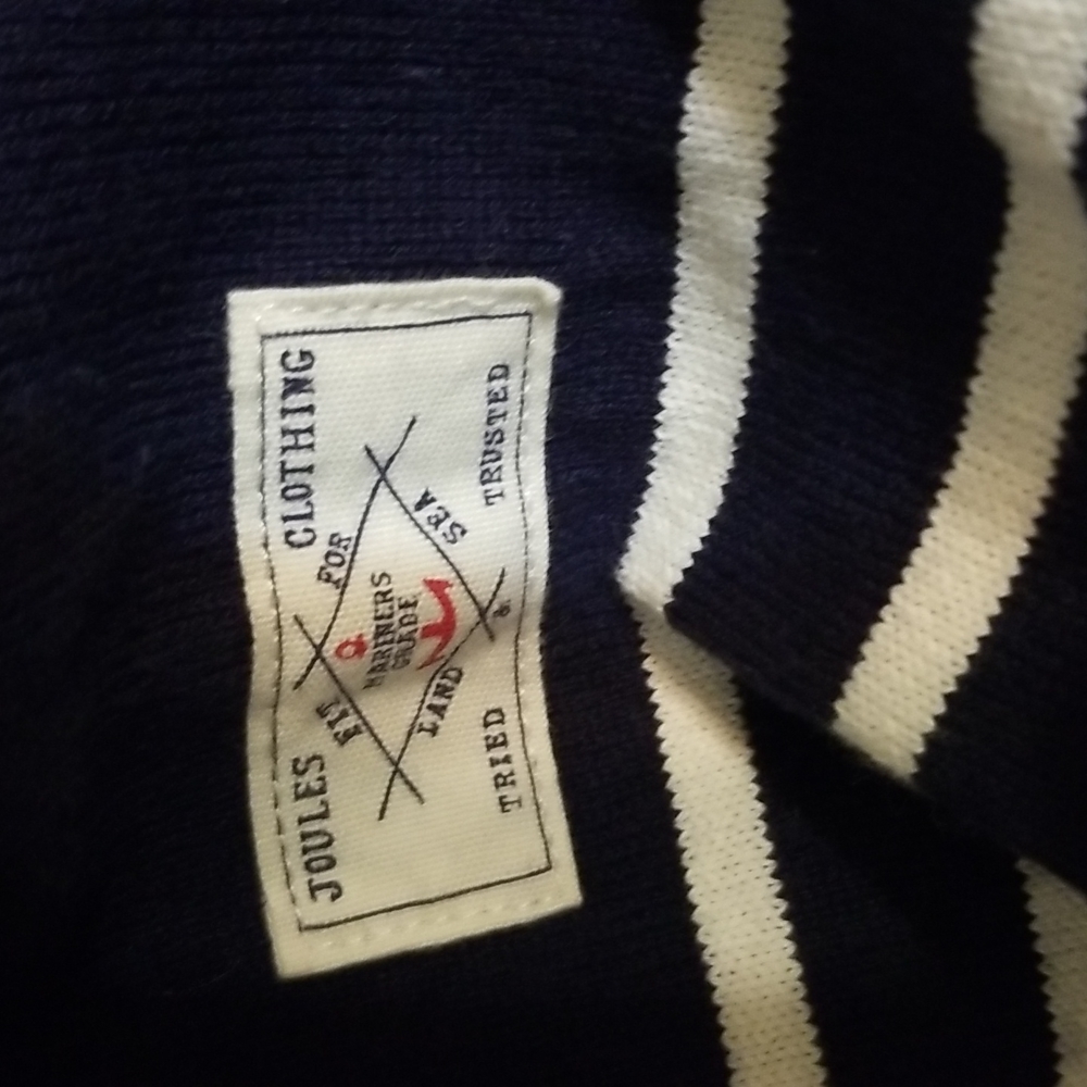 Joules navy and white striped dress - Picture 7 of 10
